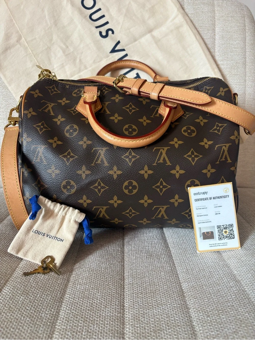 Louis Vuitton monogram canvas Speedy 30 Bandoulière